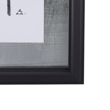Lines II by Mercana Studio a Hand Embellished Textured Framed Art Print Matted under Glass by Mercana at Eve Furniture