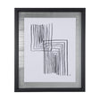 Lines II by Mercana Studio a Hand Embellished Textured Framed Art Print Matted under Glass by Mercana at Eve Furniture
