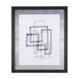 Lines III by Mercana Studio a Hand Embellished Textured Framed Art Print Matted under Glass by Mercana at Eve Furniture