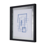 Lines IV by Mercana Studio a Hand Embellished Textured Framed Art Print Matted under Glass by Mercana at Eve Furniture
