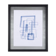 Lines IV by Mercana Studio a Hand Embellished Textured Framed Art Print Matted under Glass by Mercana at Eve Furniture