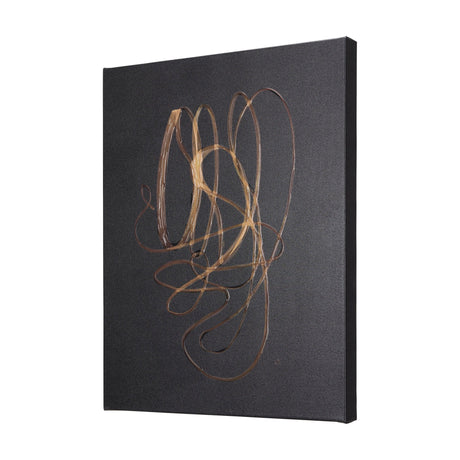 Lines V by Mercana Studio a Hand Embellished Textured Canvas by Mercana at Eve Furniture