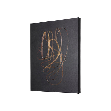 Lines V by Mercana Studio a Hand Embellished Textured Canvas by Mercana at Eve Furniture
