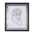 Lines VI by Mercana Studio a Hand Embellished Textured Framed Art Print Matted under Glass by Mercana at Eve Furniture