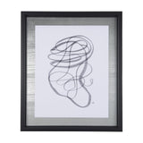 Lines VI by Mercana Studio a Hand Embellished Textured Framed Art Print Matted under Glass by Mercana at Eve Furniture