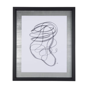Lines VI by Mercana Studio a Hand Embellished Textured Framed Art Print Matted under Glass by Mercana at Eve Furniture