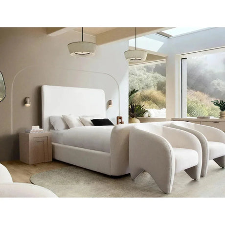 Link Elite Ivory Fabric Accent Arm Chair by Diamond Sofa at Eve Furniture