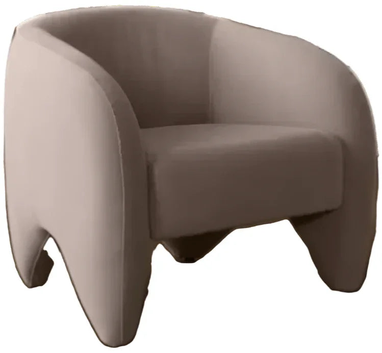 Link Mink Performance Velvet Accent Chair by Diamond Sofa at Eve Furniture