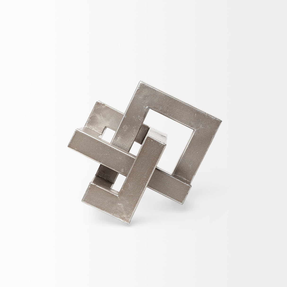 Link Small Silver Metal Sculpture Decorative Object by Mercana at Eve Furniture
