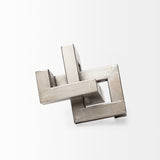 Link Small Silver Metal Sculpture Decorative Object by Mercana at Eve Furniture