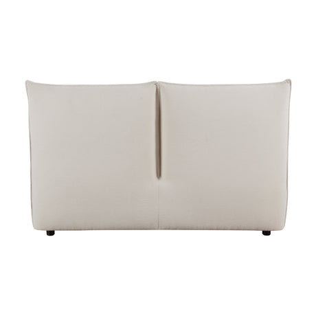 Linna Beige California King Upholstered Platform Bed by Homelegance at Eve Furniture