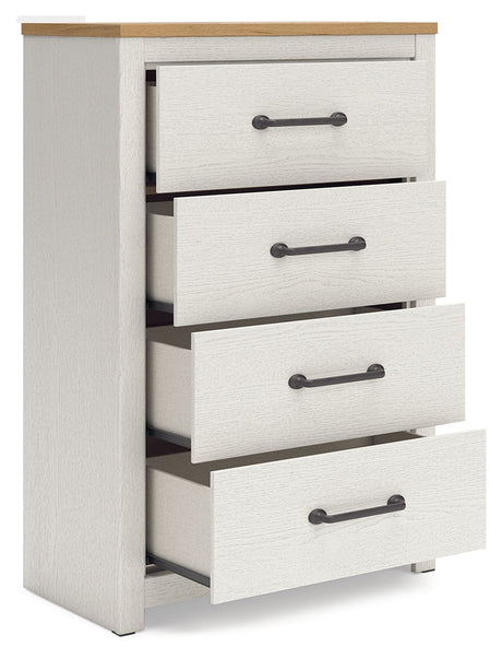 Linnocreek Two-tone Chest of Drawers