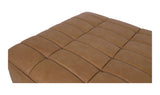Lino Ottoman Tan Leather by Moe's Home at Eve Furniture