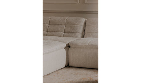 Lino Ottoman Textured Oat by Moe's Home at Eve Furniture
