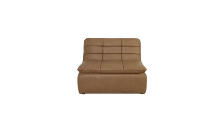 Lino Slipper Chair Tan Leather by Moe's Home at Eve Furniture