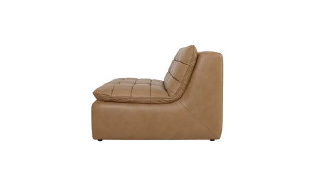 Lino Slipper Chair Tan Leather by Moe's Home at Eve Furniture
