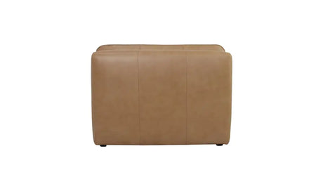 Lino Slipper Chair Tan Leather by Moe's Home at Eve Furniture