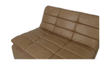 Lino Slipper Chair Tan Leather by Moe's Home at Eve Furniture