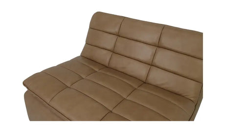 Lino Slipper Chair Tan Leather by Moe's Home at Eve Furniture