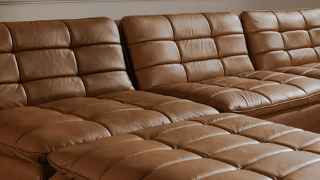 Lino Slipper Chair Tan Leather by Moe's Home at Eve Furniture