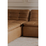 Lino Tan Leather Armless Modular Sofa by Moe's Home at Eve Furniture