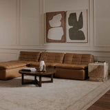 Lino Tan Leather Lounge Modular Sectional by Moe's Home at Eve Furniture