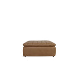 Lino Tan Leather Ottoman by Moe's Home at Eve Furniture