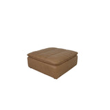 Lino Tan Leather Ottoman by Moe's Home at Eve Furniture