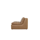 Lino Tan Leather Slipper Chair by Moe's Home at Eve Furniture