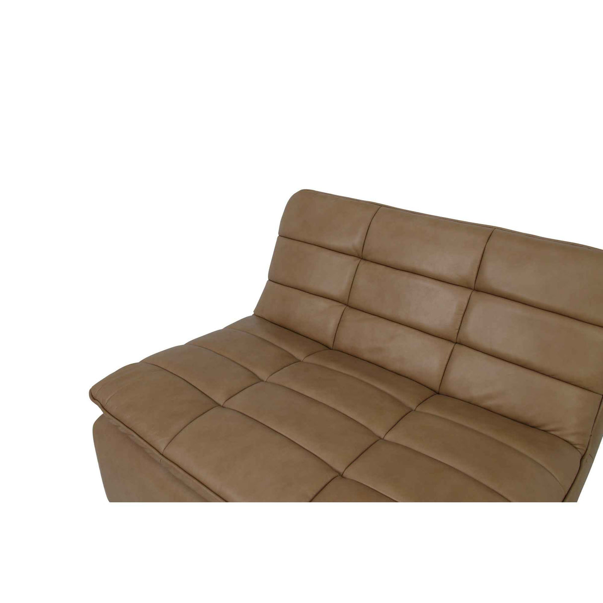 Lino Tan Leather Slipper Chair by Moe's Home at Eve Furniture