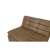 Lino Tan Leather Slipper Chair by Moe's Home at Eve Furniture