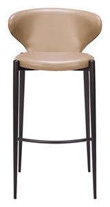 Lino Taupe Barstool (Set of 2) by Zuomod at Eve Furniture