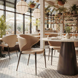 Lino Taupe Dining Chair (Set of 2) by Zuomod at Eve Furniture