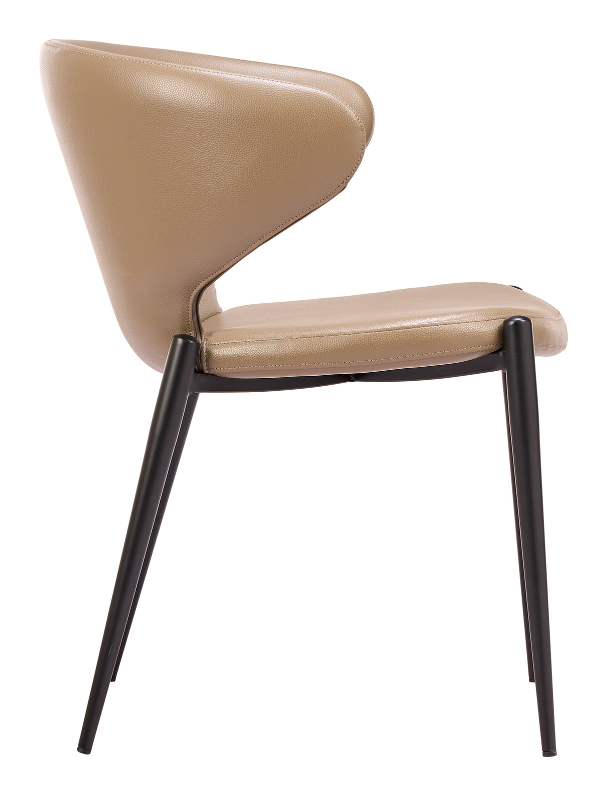 Lino Taupe Dining Chair (Set of 2) by Zuomod at Eve Furniture
