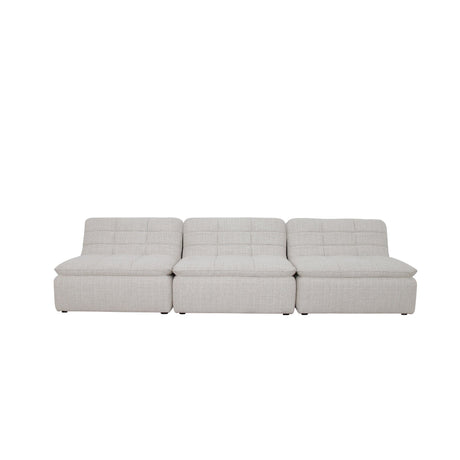 Lino Textured Oat Armless Modular Sofa by MOES at Eve Furniture