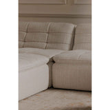 Lino Textured Oat Armless Modular Sofa by Moe's Home at Eve Furniture