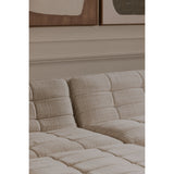 Lino Textured Oat Armless Modular Sofa by Moe's Home at Eve Furniture