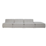 Lino Textured Oat Lounge Modular Sectional by MOES at Eve Furniture