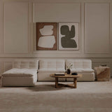 Lino Textured Oat Lounge Modular Sectional by Moe's Home at Eve Furniture