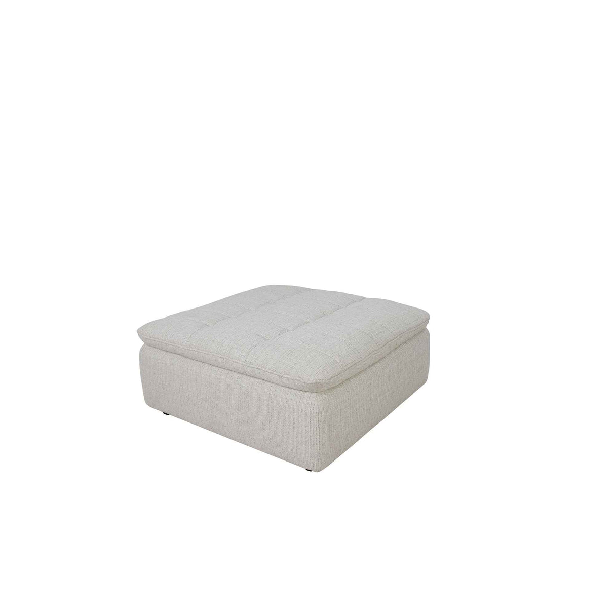 Lino Textured Oat Ottoman by Moe's Home at Eve Furniture