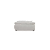 Lino Textured Oat Ottoman by Moe's Home at Eve Furniture
