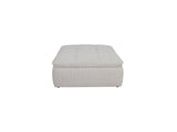 Lino Textured Oat Ottoman by Moe's Home at Eve Furniture