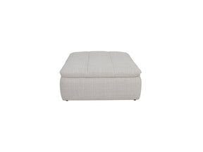 Lino Textured Oat Ottoman by Moe's Home at Eve Furniture