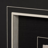 Linocut I by Mercana Studio a Hand Embellished Textured Framed Art Print Matted under Glass by Mercana at Eve Furniture