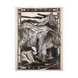 Linocut I (Ram) by Mercana Studio a Hand Embellished Textured Canvas by Mercana at Eve Furniture
