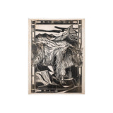 Linocut I (Ram) by Mercana Studio a Hand Embellished Textured Canvas by Mercana at Eve Furniture