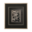 Linocut II by Mercana Studio a Hand Embellished Textured Framed Art Print Matted under Glass by Mercana at Eve Furniture