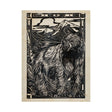 Linocut III (Bear) by Mercana Studio a Hand Embellished Textured Canvas by Mercana at Eve Furniture