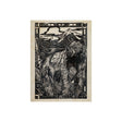 Linocut III (Bear) by Mercana Studio a Hand Embellished Textured Canvas by Mercana at Eve Furniture