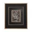 Linocut IV by Mercana Studio a Hand Embellished Textured Framed Art Print Matted under Glass by Mercana at Eve Furniture